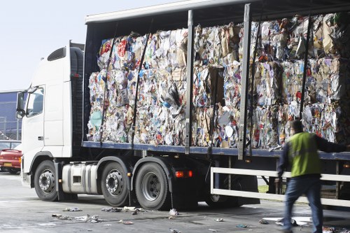 Professional waste removal team